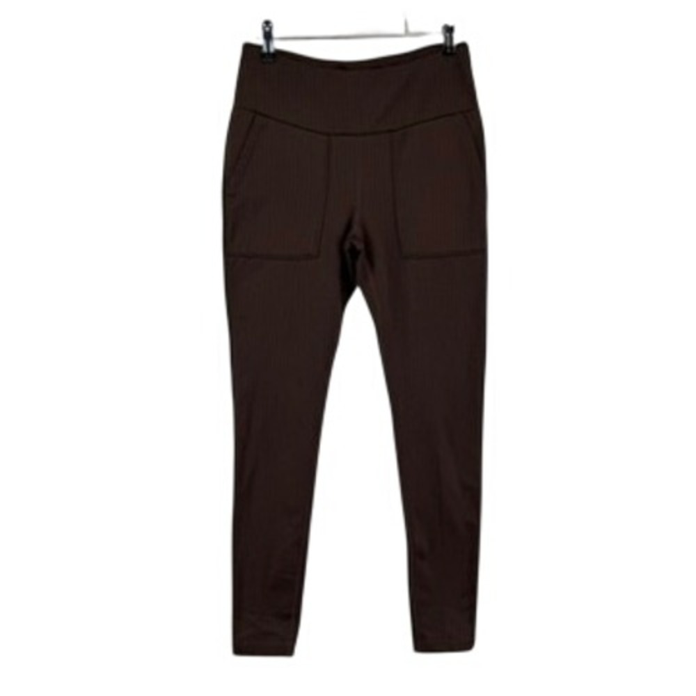 Mondetta Brown Herringbone High Waisted Pocket Leggings Pants Women's